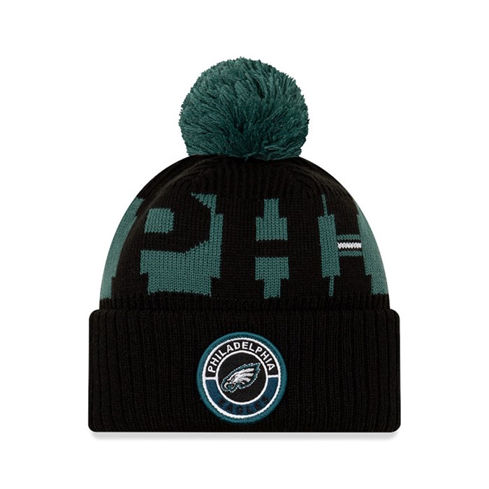 Philadelphia Eagles On Field Lapset Pipohattu Mustat - New Era Lippikset Suomi FI-635402